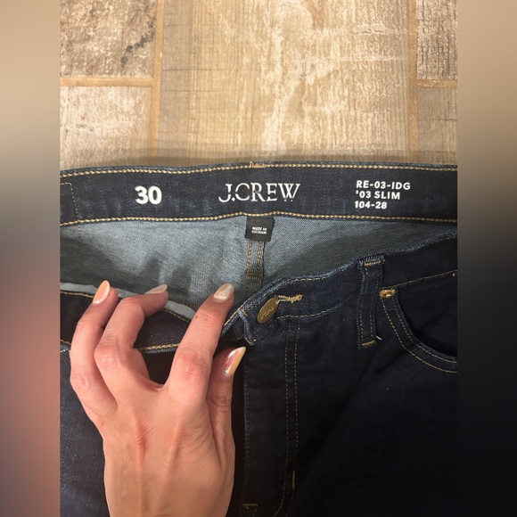 J. Crew Classic Mid-Rise Slim Jean 03' Resin Wash Dark Denim Sz. 30 NEW
$148 - Picture 4 of 10